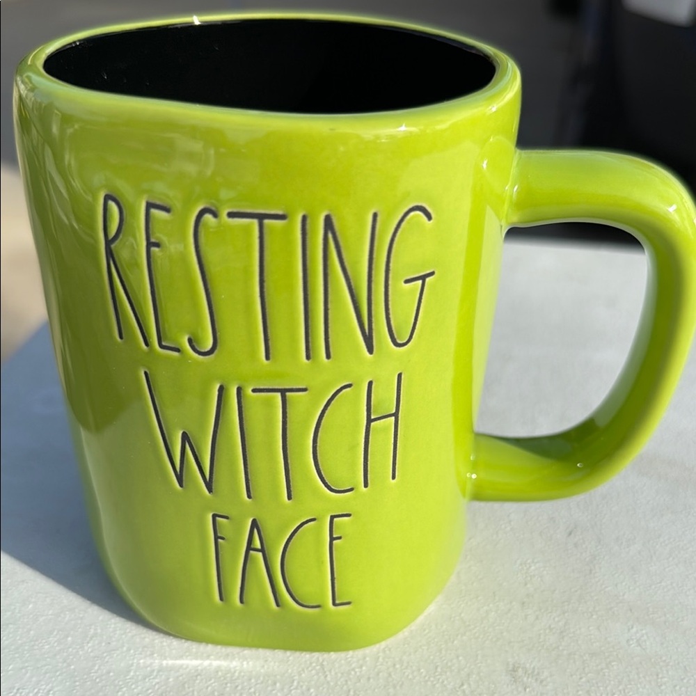 Green Mug with Fun Text